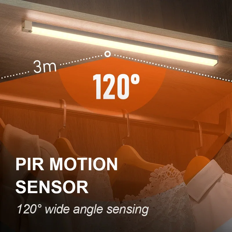 Plutus-Quinn luzes noturnas LED, sensor de movimento sem fio, parede luz, USB recarregável, cozinha, armário, corredor, lâmpada para quarto