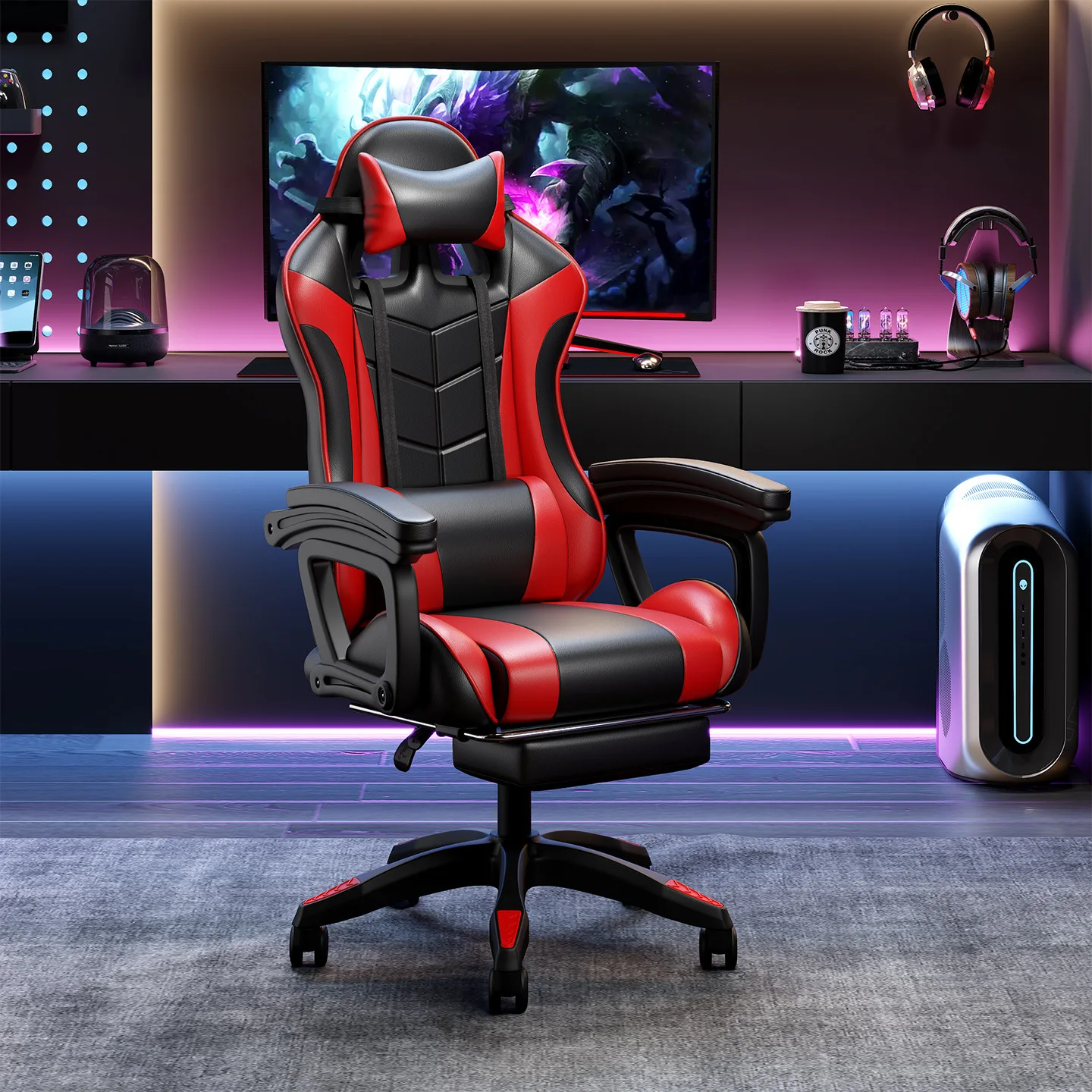 كرسي ألعاب، لعبة، كمبيوتر، مريح، مستقر، جسم الإنسان، هندسة، بث مباشر