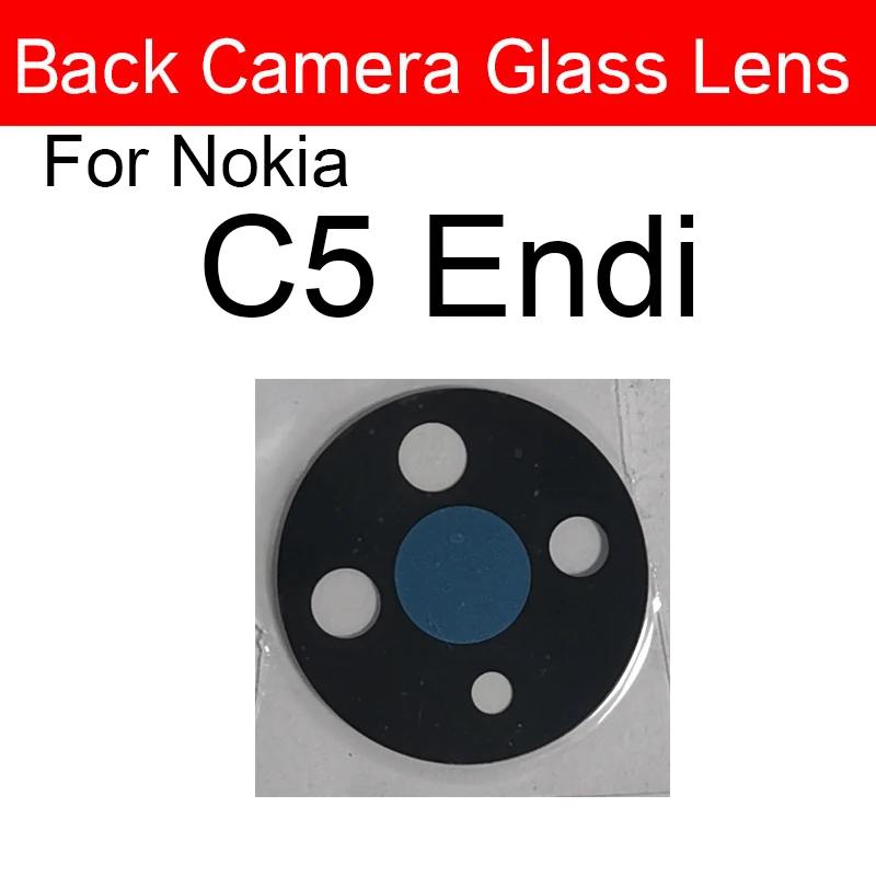 Rear Back Camera Lens Glass For Nokia G20 G50 X20 X10 C5 Endi Camera Lens Glass with Adhesive Sticker Repair Parts