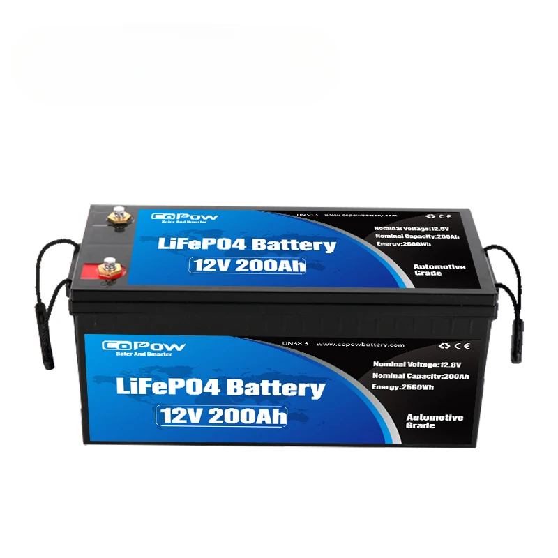 2.5KW Battery Slim 12v 200ah Lithium Iron Phosphate Battery Pack for  Lithium Battery for Trolling Motor