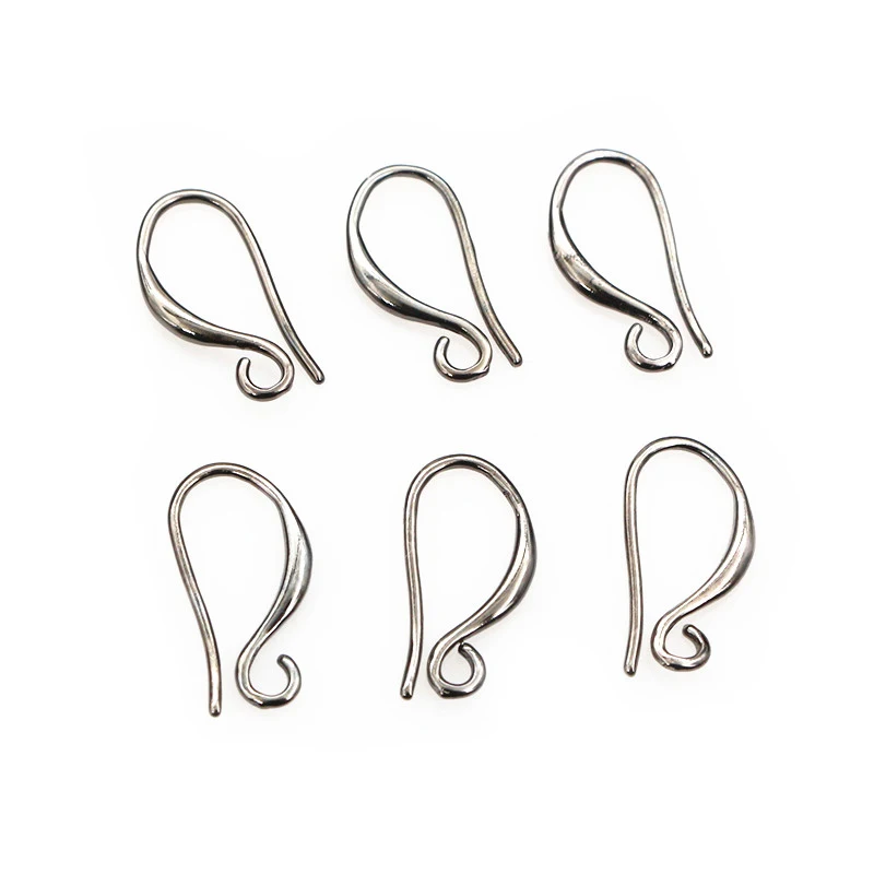 20pcs 17x9mm Silver Gold Color Brass Earring Findings Earrings Clasps Hooks Wire DIY Jewelry Making Accessories Earwire Supplies