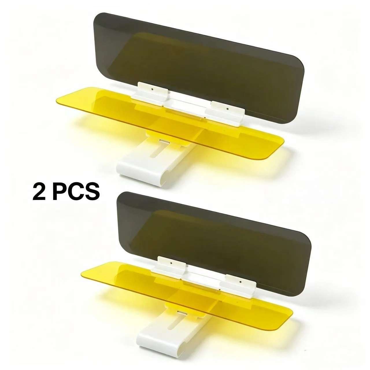 1/2PCS Fold‑able Car Sun Visor, High‑Definition Anti‑Glare UV‑Proof Driving Mirror, Day‑and‑Night Dual‑Use Sun Visor with Button