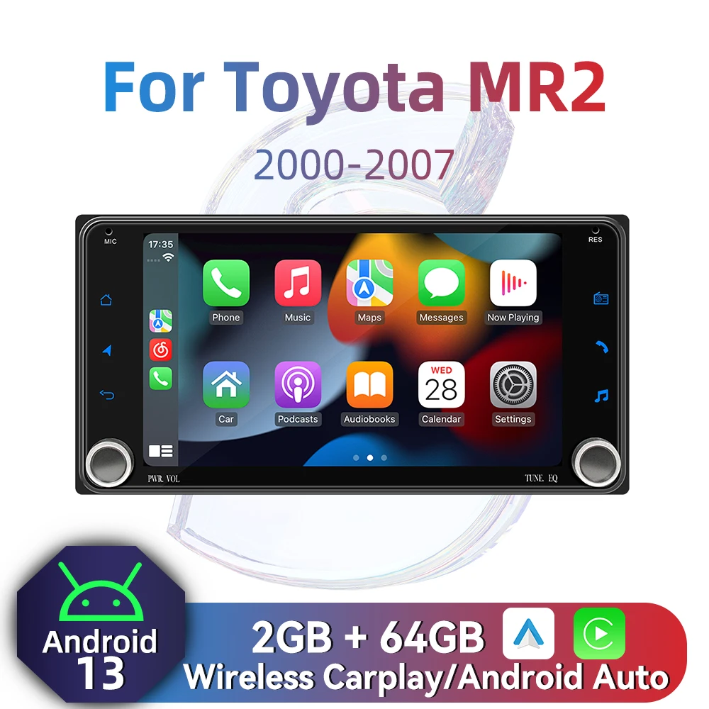 2Din Android Radio Car Multimedia for Toyota MR2 MR 2 2000-2007 7