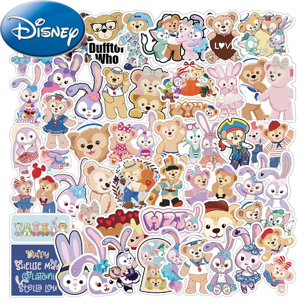 

10/30/50pcs Cute The Disney Bear Duffy StellaLou Stickers Cartoon Graffiti Kids Decals Toy Water Bottle Phone Notebook Sticker