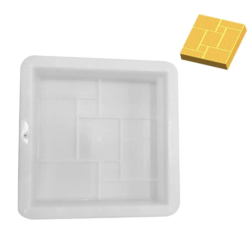 1Pcs Fish Scale Pattern Paving Brick Mould Plastic 25x5cm Concrete Path Maker Mold Reusable DIY Walkway Brick Mold