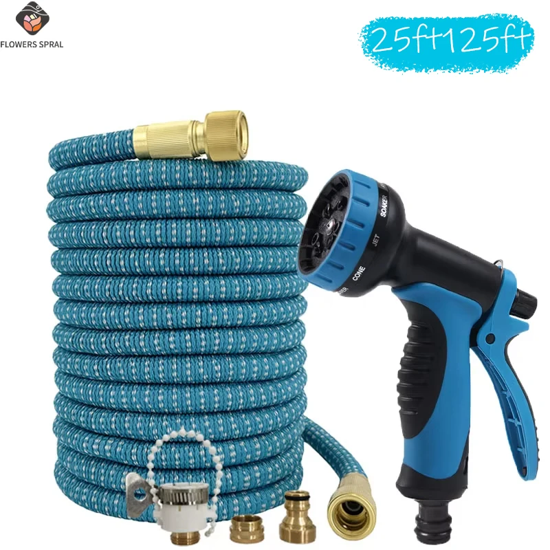 

Садовый шланг-трансформер Magic Water Hose, пистолет высокого давления с 10 функциями, садовый шланг, инструмент для полива и мойки автомобилей