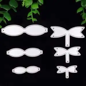 6Pcs/lot Bowknot Bows Metal Cutting Dies Stencils DIY Scrapbooking Die Cuts Greeting Card Decor Embossing Folder Cut