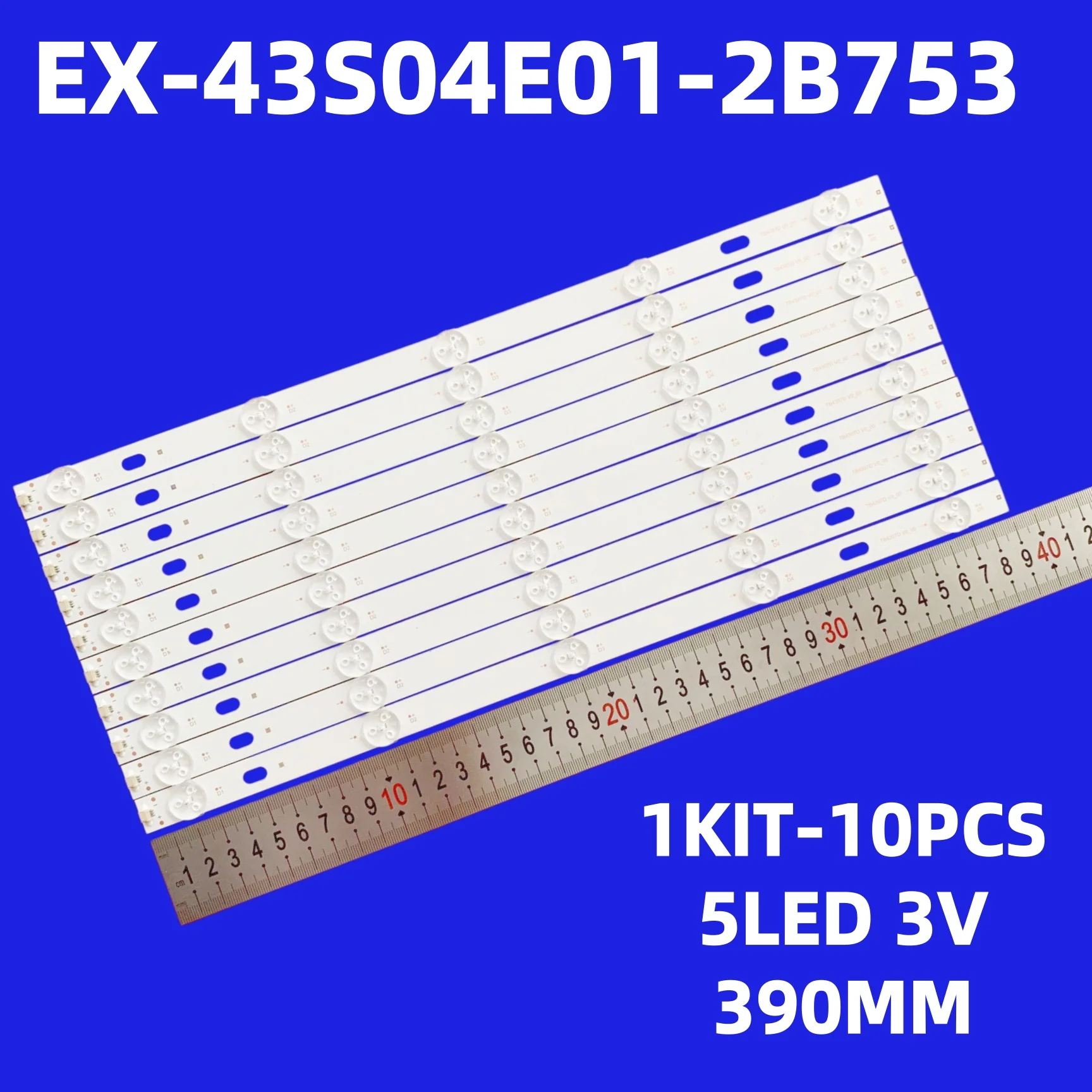 LED Strip For TB4307D V0_00 MT43W MT43W-267C3 EX-43S04E01-2B753