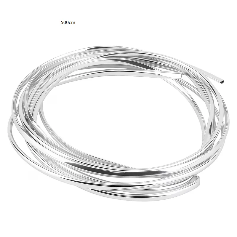 Silver PVC Car Door Edge Anti-Collision Scratch Protection Strip Fit DIY Auto Decorative Molding Bumper Accessories