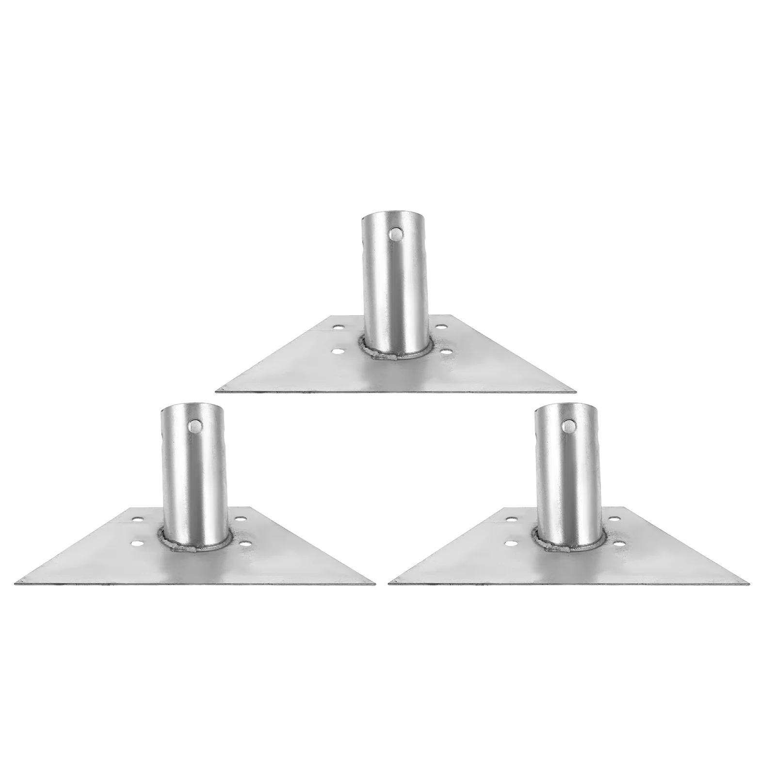 

3Pcs Floor Brush Tool Attachment Sturdy Iron Construction Broom Head Adapter Quick Setup for Various Households