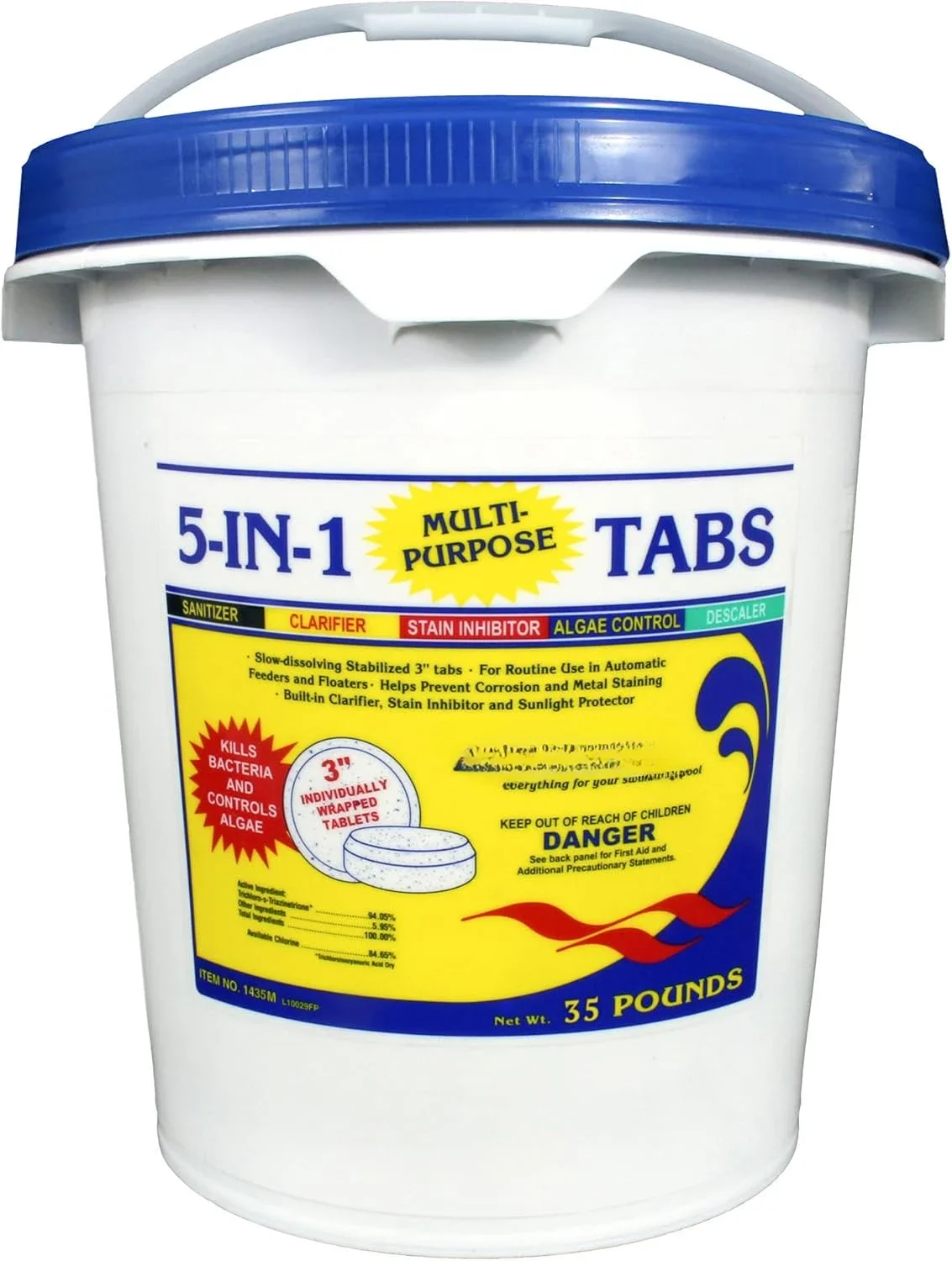 home.1440M-K Chlorine Tabs Pool Sanitizer, 35-Pounds