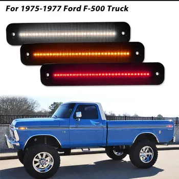 iJDM琥珀色/紅色全LED前後側標誌燈,適用於1973-1979年福特F100 F150 Bronco,替換原廠琥珀色/紅色側標誌燈 8 最佳銷售 LED福特標誌 - №8