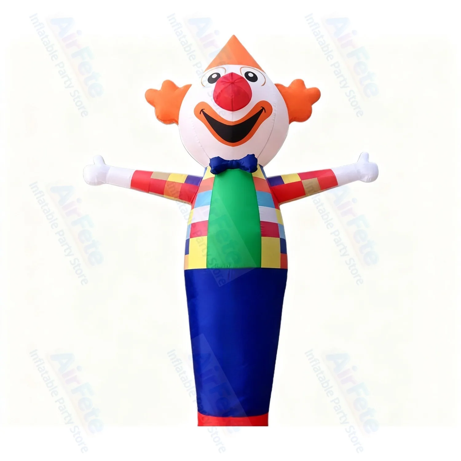 

Inflatable clown waving model is a store opening to attract customers;colorful cartoon shape advertising activities (without fan