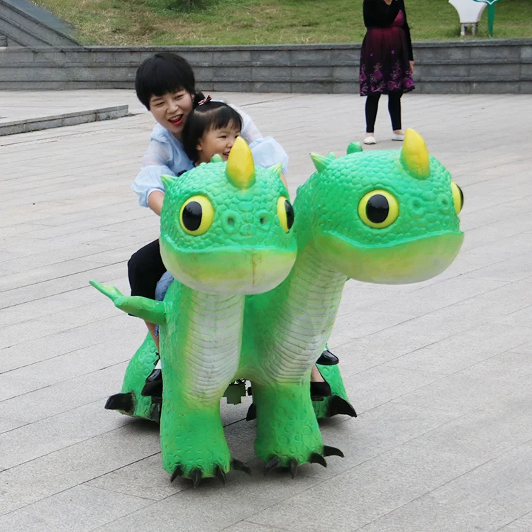 

Kid Playing Animatronic Walking Dinosaur Ride on Toy