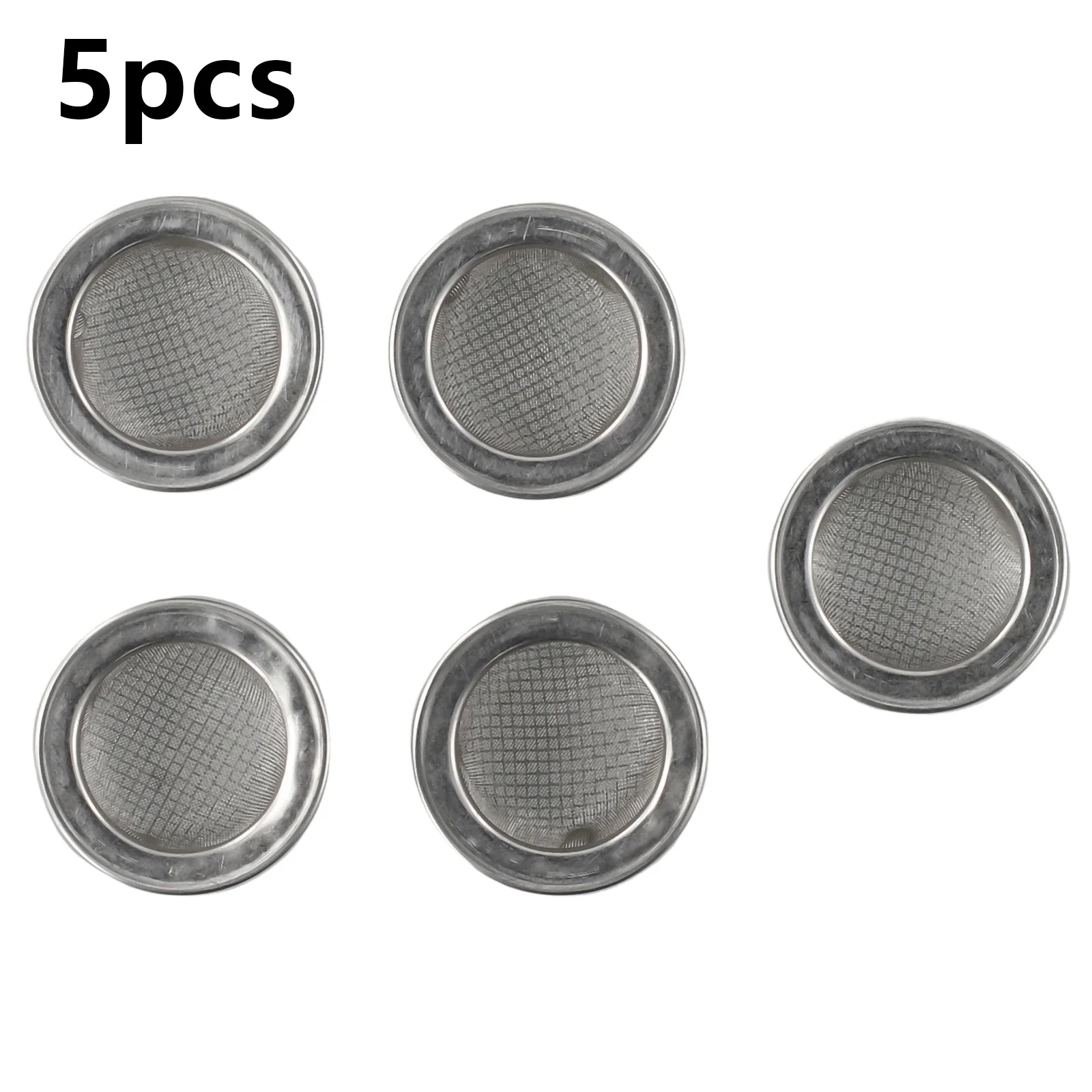 5-Piece Stainless Steel Double Layer Mesh Screen Filter Bowls For Cocktail Shaking Whiskey Straining And Drink Presentation
