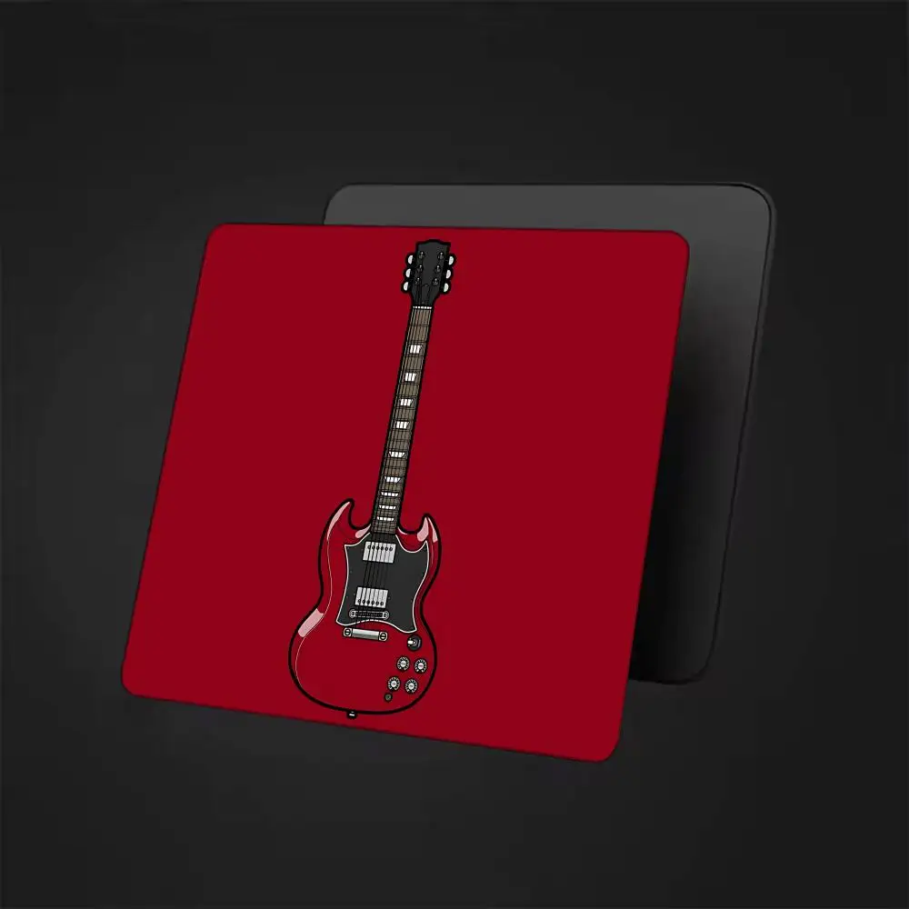 GibsonS Guitar brand Mouse Pad Cartoon rubber Small mouse pad desktop computer office keyboard e-sports ROGs game