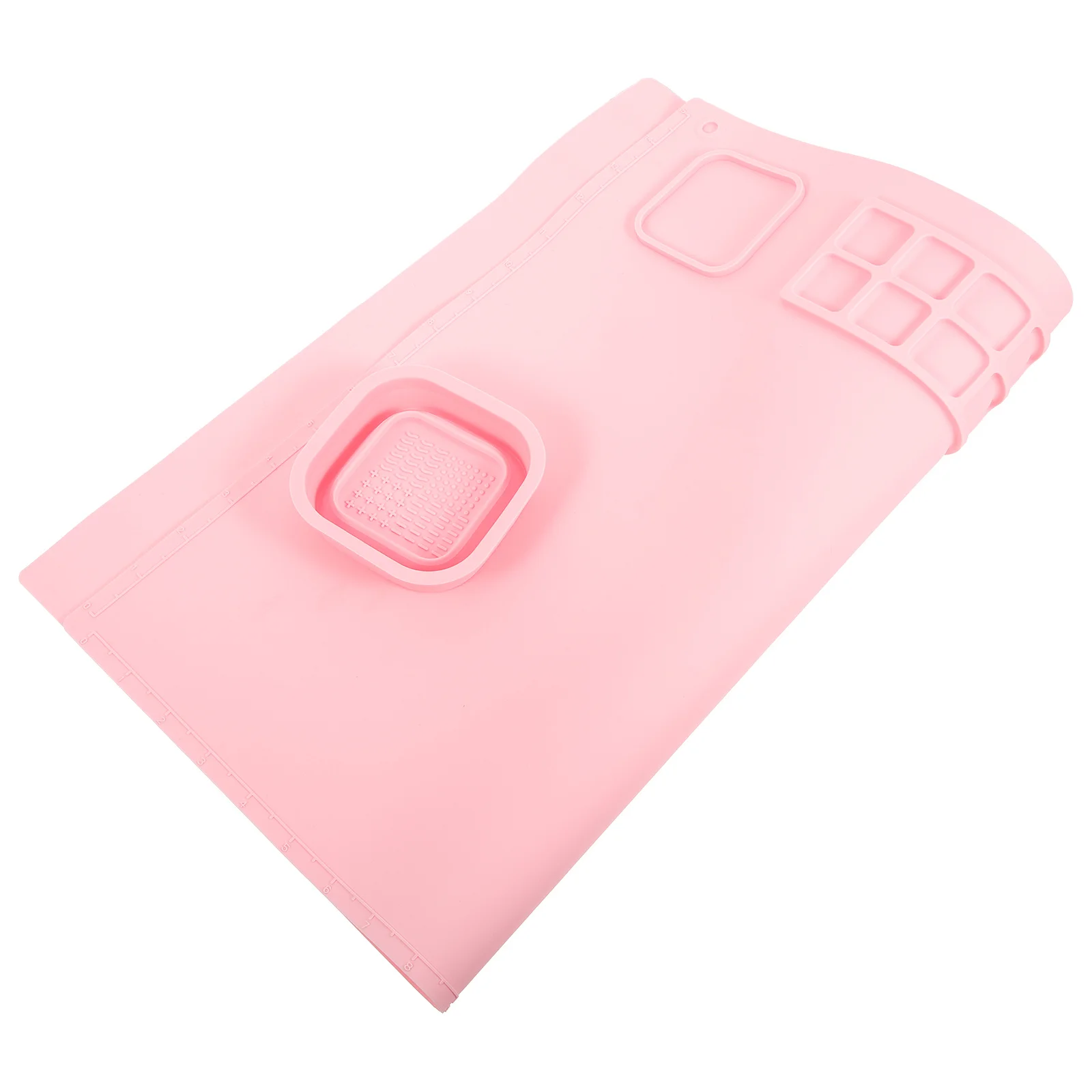 1 مجموعة 1 مجموعة صينية طلاء السيليكون 6-شبكة لوحة خلط الألوان للفنانين دهان داي الحرف المائية النفط الأكريليك المحمولة #4