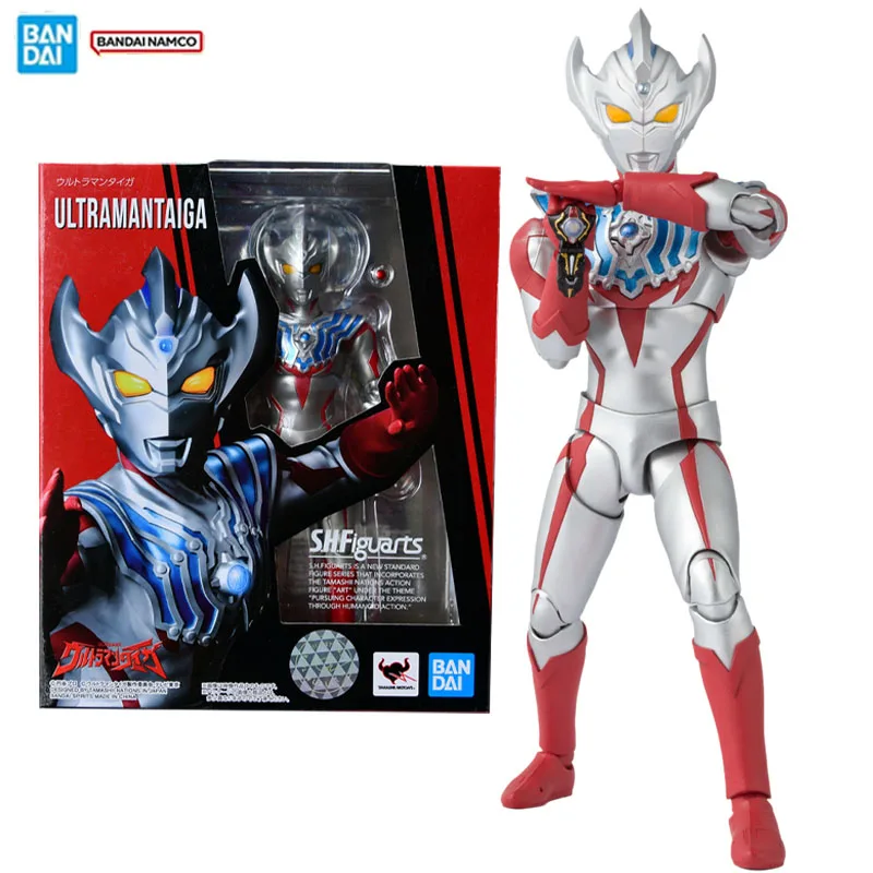 

Bandai оригинальная фигурка Ultraman, модель комплекта, аниме-фигурки SHF Ultraman Taiga, коллекция экшн-фигурок, модель игрушки, подарки