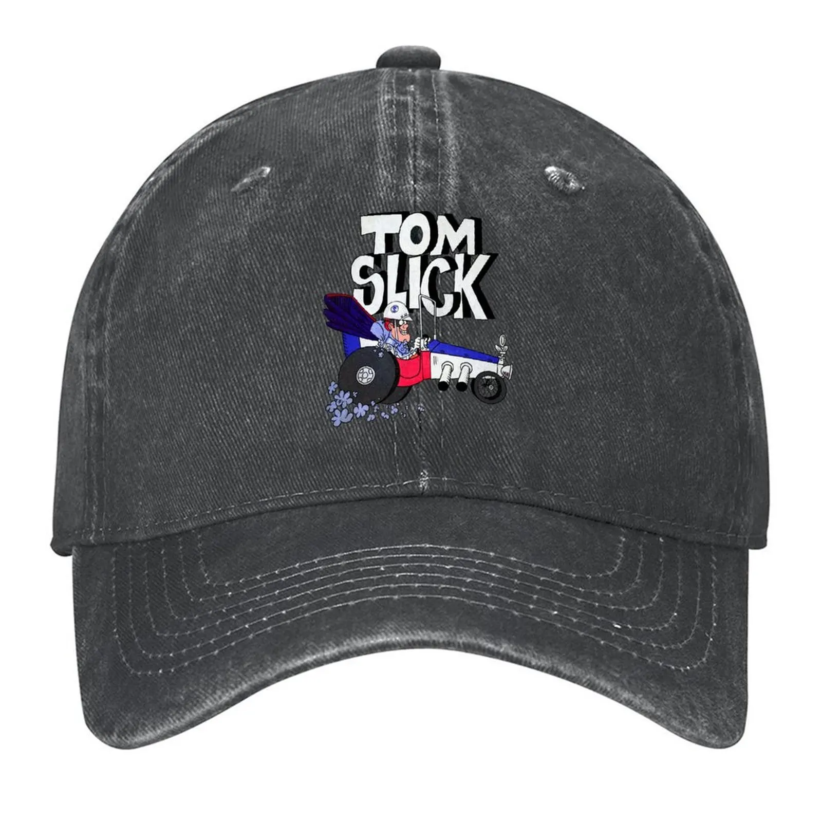

Tribute to Jay Ward Cartoons: Tom Slick in the Thunderbolt Grease Slapper with Logotype Baseball Cap New In Hat For Women Men's