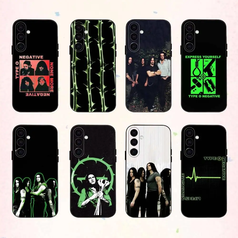 

T-Type O Negative Gothic Band phone Case For Samsung Galaxy A73,A72,A71,A70,A53,A52,A51,Others Soft Black Shell