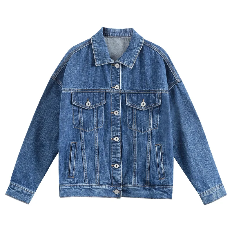 المرأة الزرقاء خمر، الربيع والخريف نمط كوري جديد فضفاض متعدد الاستخدامات Ins الاتجاه ملابس خارجية #5