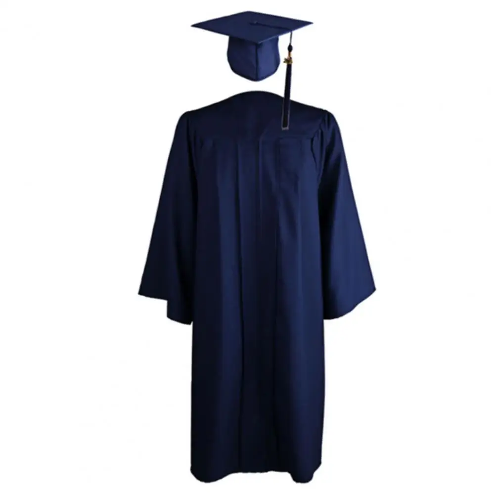 School Uniform Student Graduation Cap And Gown Set Academic Robe Adult Graduation Suit University Degree Suit Graduation Gown