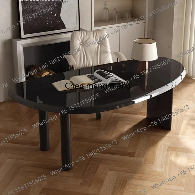 Italian Minimalist Solid Wood Coffee Tables Modern Simple Designer Irregular-Shaped High-End Computer Desk