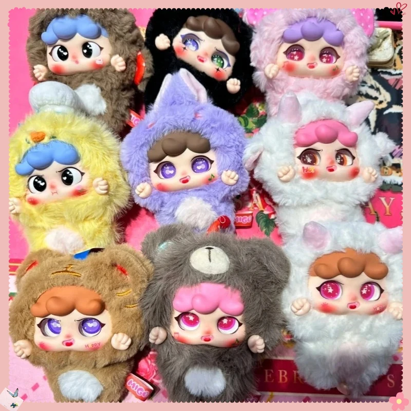 3 # طفل ثلاثة V3 ميجو مضحك أفخم قلادة صندوق أعمى Guiguisuisui سلسلة صندوق غامض لطيف ألعاب من نسيج مخملي حلية دمية الأطفال هدية #3