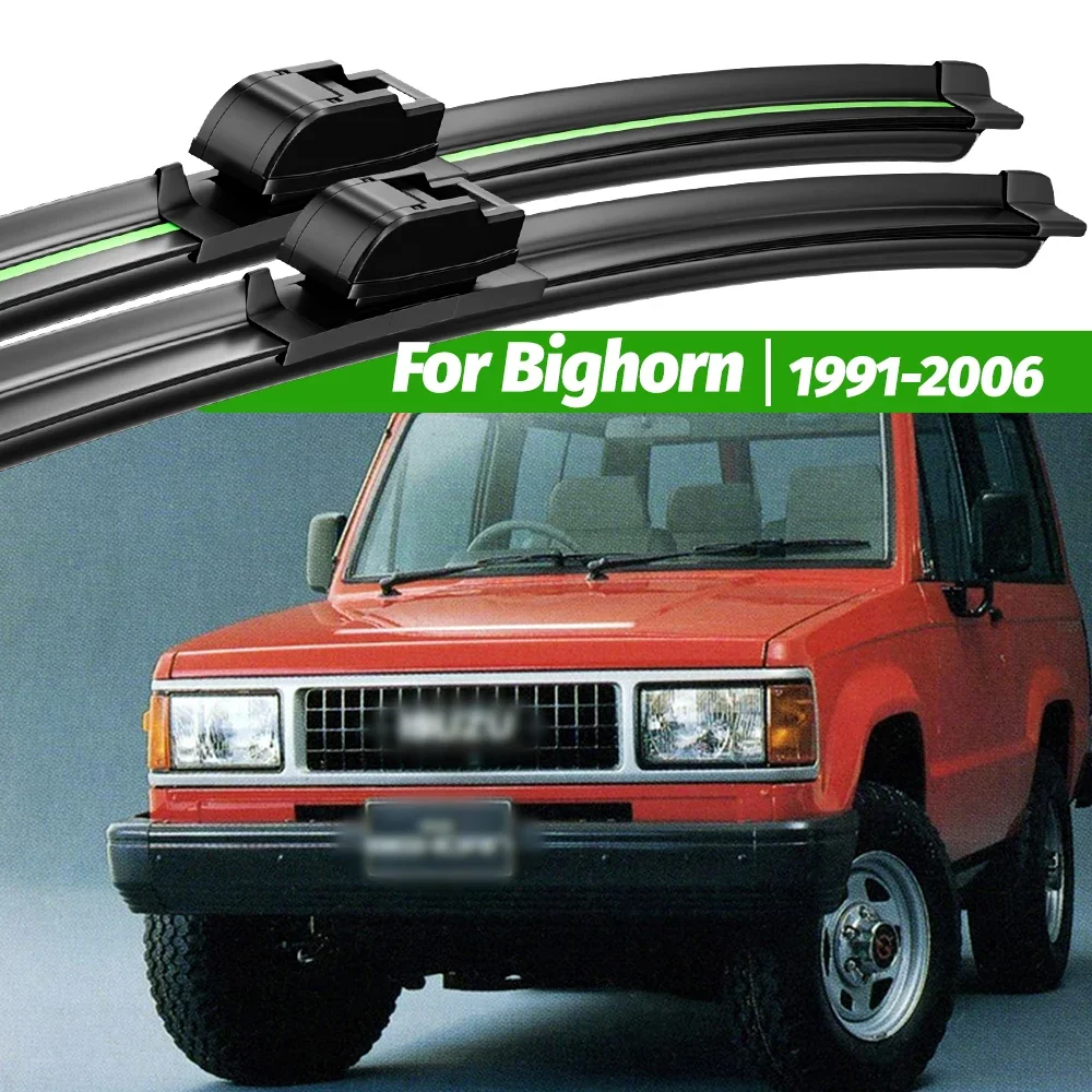 

For Isuzu Bighorn 1991-2006 2pcs Front Windshield Wiper Blades 1992 1998 2002 2003 2004 2005 Windscreen Window Accessories