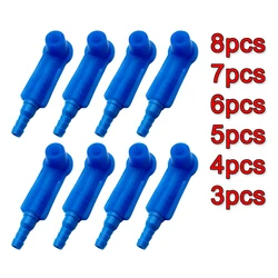 8/7/6/5/4/3pcs Oil Pumping Pipe Car Brake Fluid Quick Connector Empty Drained Oil Bleeder Oil Filling Equipment Car Acccessories