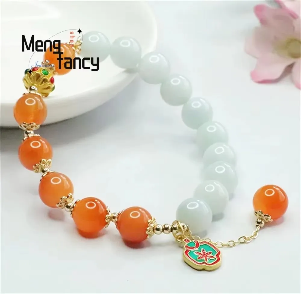 

Натуральный браслет из жадеита класса А из Мьянмы: Изысканный, элегантный, простой, высококачественный, в этническом стиле, роскошное ювелирное изделие