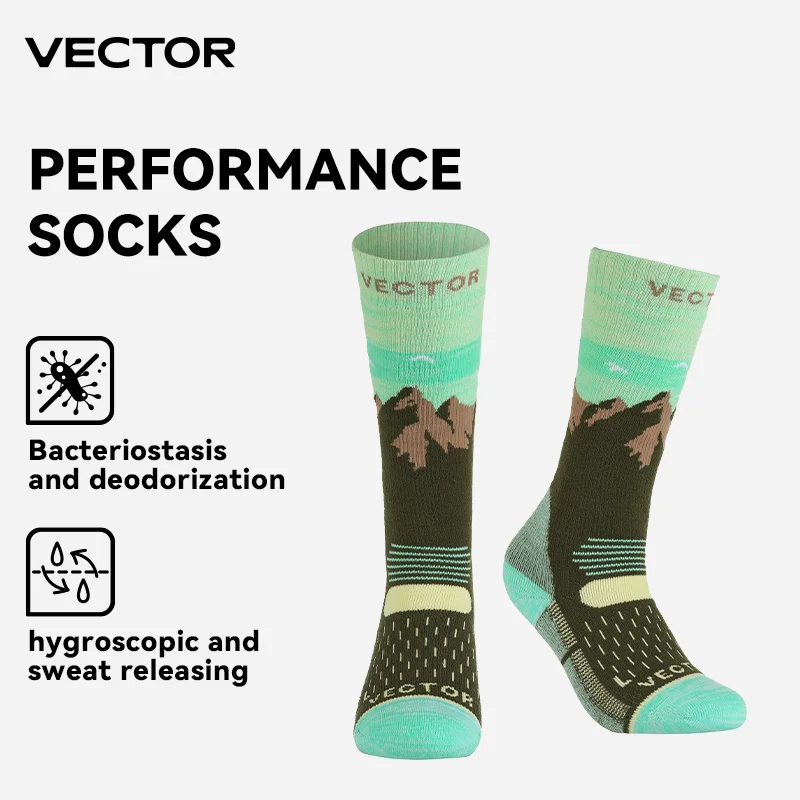 VECTOR chaussettes de Sport professionnelles de haute qualité chaussettes de vélo de route respirantes hommes et femmes Sports de plein air course chaussettes de cyclisme