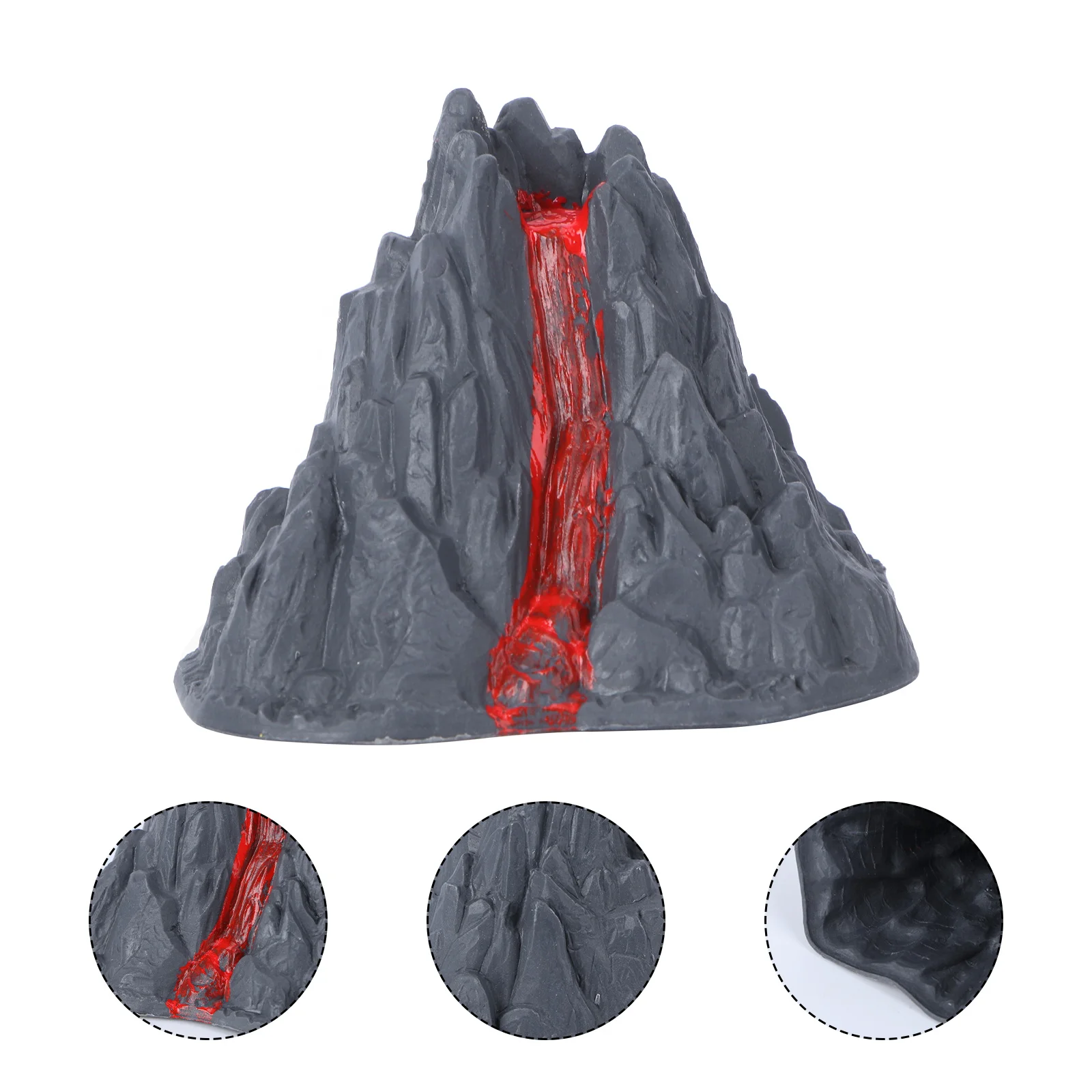 

Volcano Toy Model Ornament Landscape Aquarium Eruption Volcanic Tank Decoration Simulation Playset Fake Party Kids Kit Toys