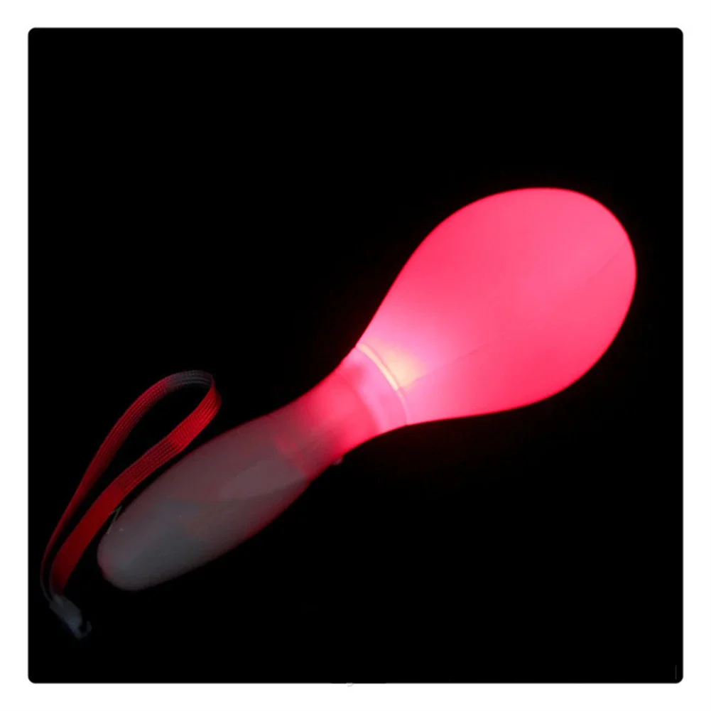 Multi Color Led Maracas Flashing Light Lamp Sensory Glowing Sand Hammer Shake Toys Percussion Instruments For Concert Parties