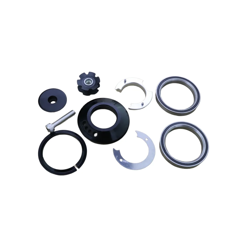 28.6mm Alloy Headset for Bicycles Featuring Internal Cable Routing Support 1.5 Inch Tapered Forks and 52mm Cup Dimensions
