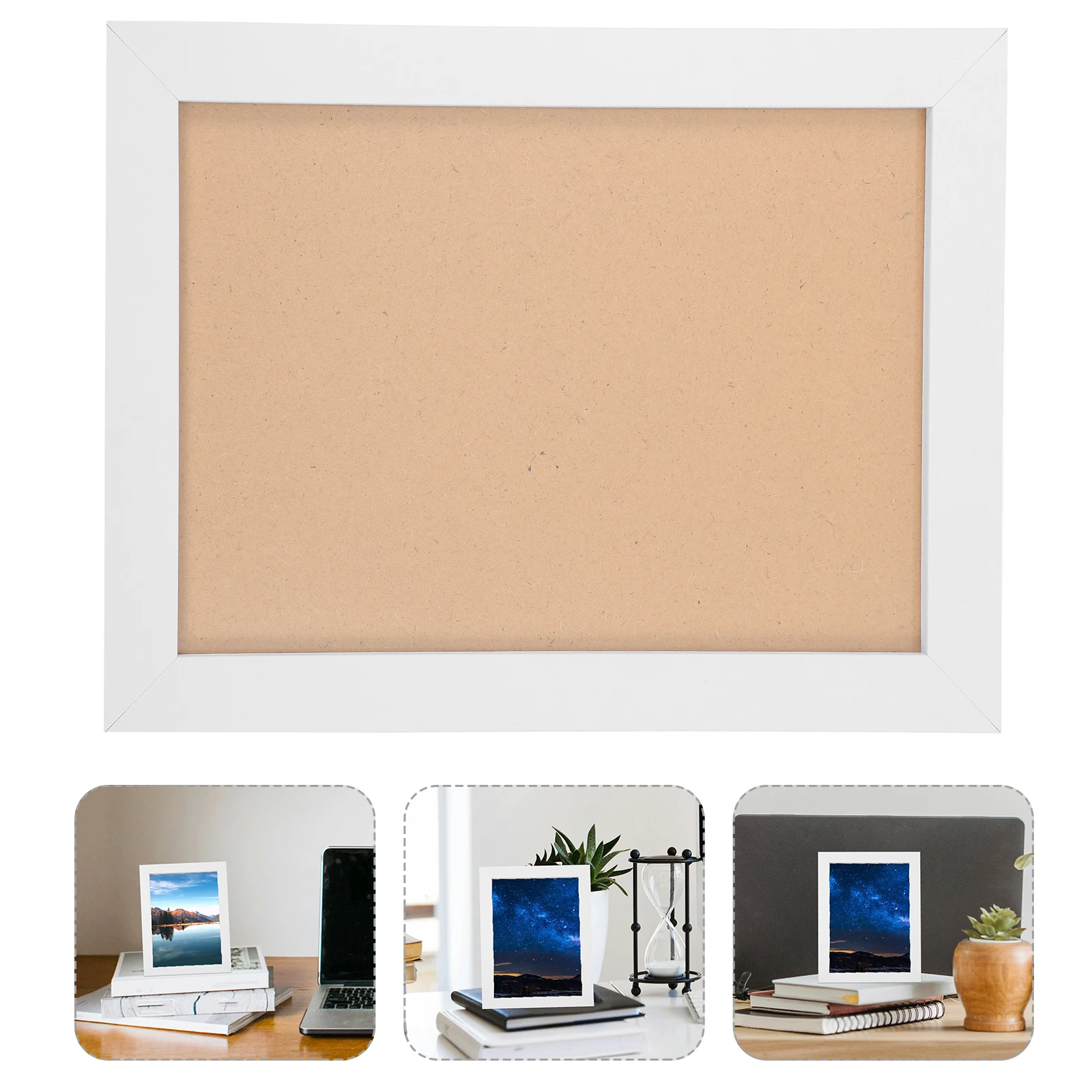 

7pcs Wooden Photo Frame A5 15x21 White Modern Decorative Picture Frames Retro Home Office Display Stand Certificate