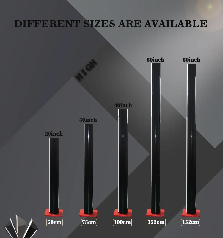 ฟิล์มกระจกสีดำด้าน ป้องกันรังสียูวี 99% สะท้อนแสง 5-70%VLT ฟิล์มสปัตเตอร์โครเมียมเมทัล IR90