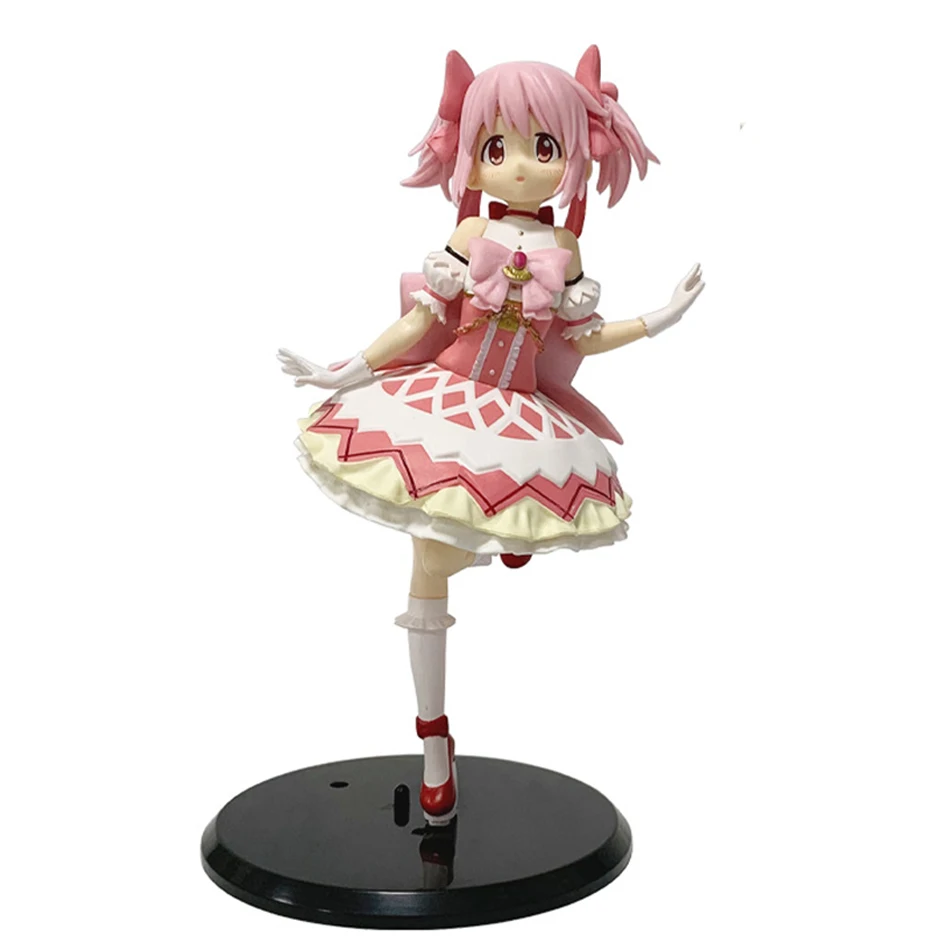 Puella Magi Madoka Magica Anime-Figur Kaname Madoka in Stehender Pose PVC-Sammlermodell Spielzeug Ornament Puppe Geburtstagsgeschenk für Fans – Detail 2