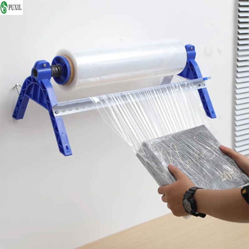 Wrapping film packaging machine, manual bracket, cling film wrapping machine, shelf cutter, commercial film artifact