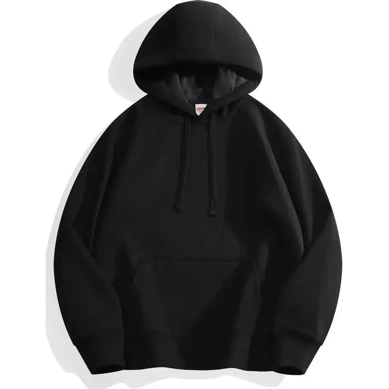 Fashion Men's Hoodies New Autumn Winter Casual Thick Cotton Men's Top Solid Color Hoodies Sweatshirt Male