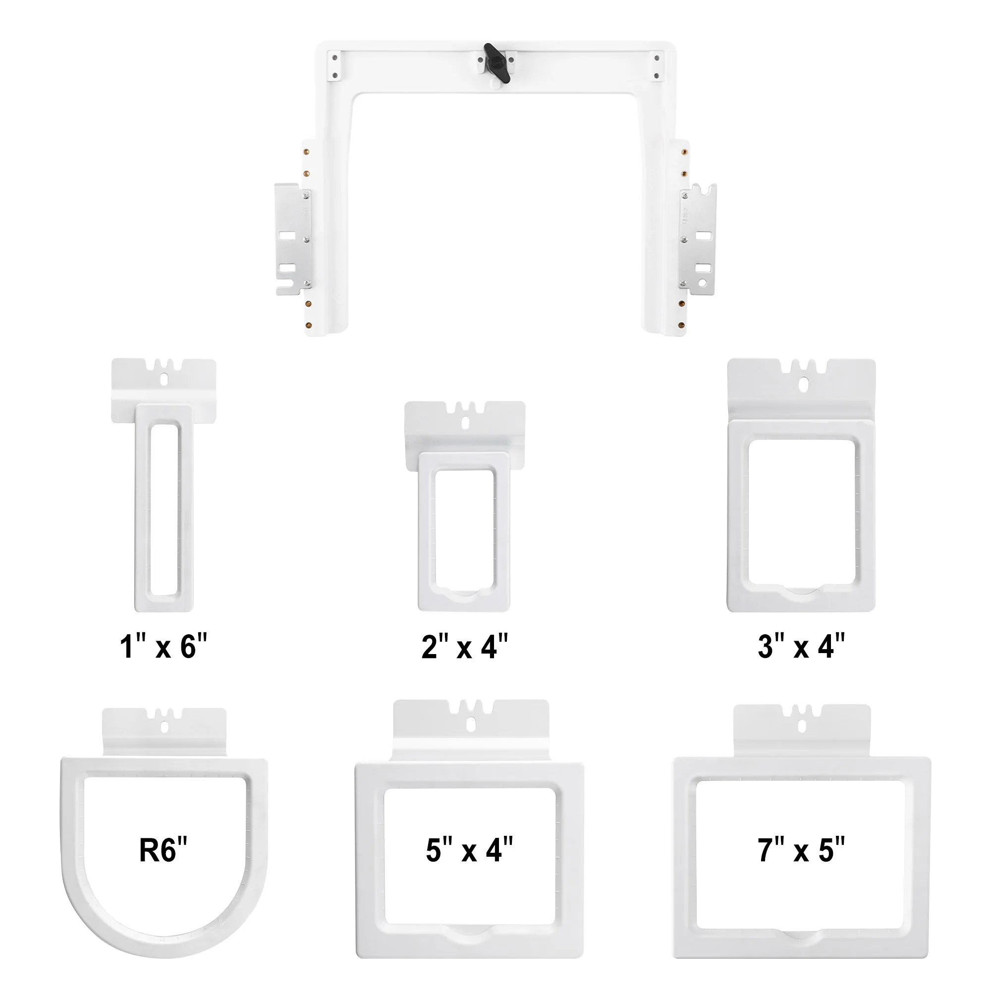Brother 6in1 Magnetic Hoop Set For Brother PR1050X PR1055X PR680W PRS100 PR670W Embroidery Machine Embroidery Hoop Hoops