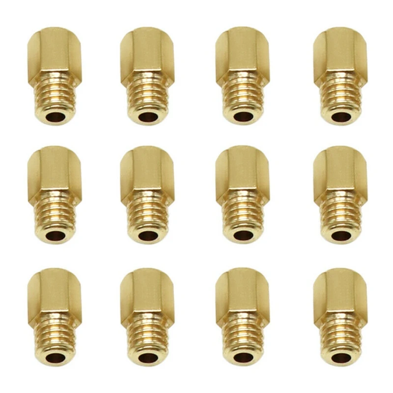 12Pcs Motorcycle Carburetor Main Jet Carburettor Main Nozzle Gauge Nozzle For Mikuni VM TM Carb 90- 200