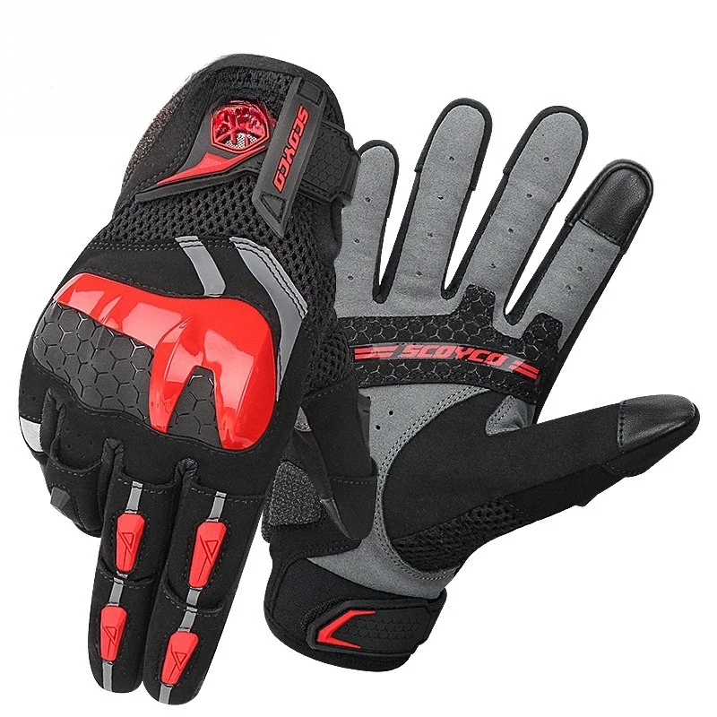 Motorcycle riding gloves female summer rider racing locomotive anti-drop racing protective equipment