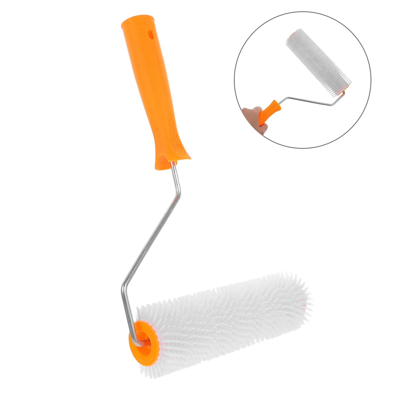Ergonomic Floor Screeding Roller with Precision Spike Design for Cement Concrete Epoxy Paint Leveling Smooth Finish Industrial