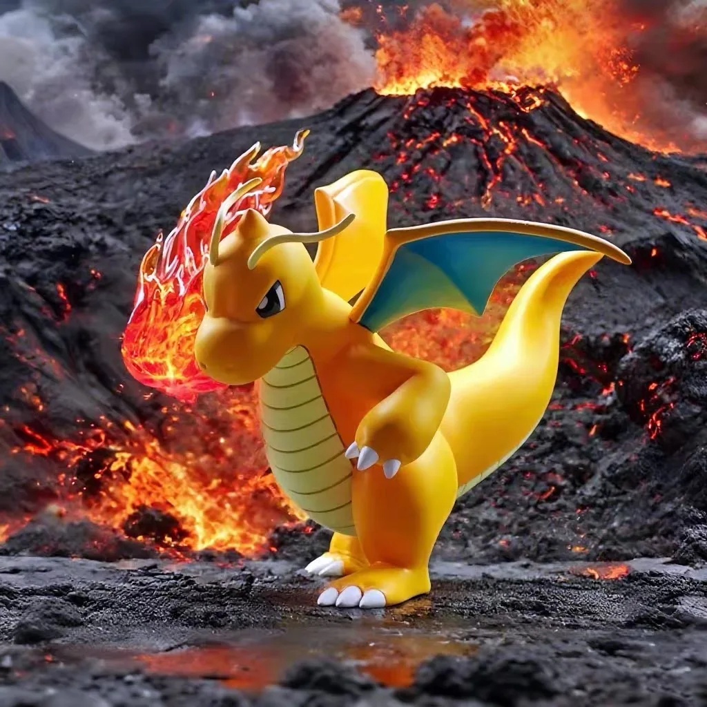 

10cm/3.93in Anime Pokemon Figure Fire Punch Dragonite Figures Pokemon Action Figure Pvc Collection Model Toys Gifts