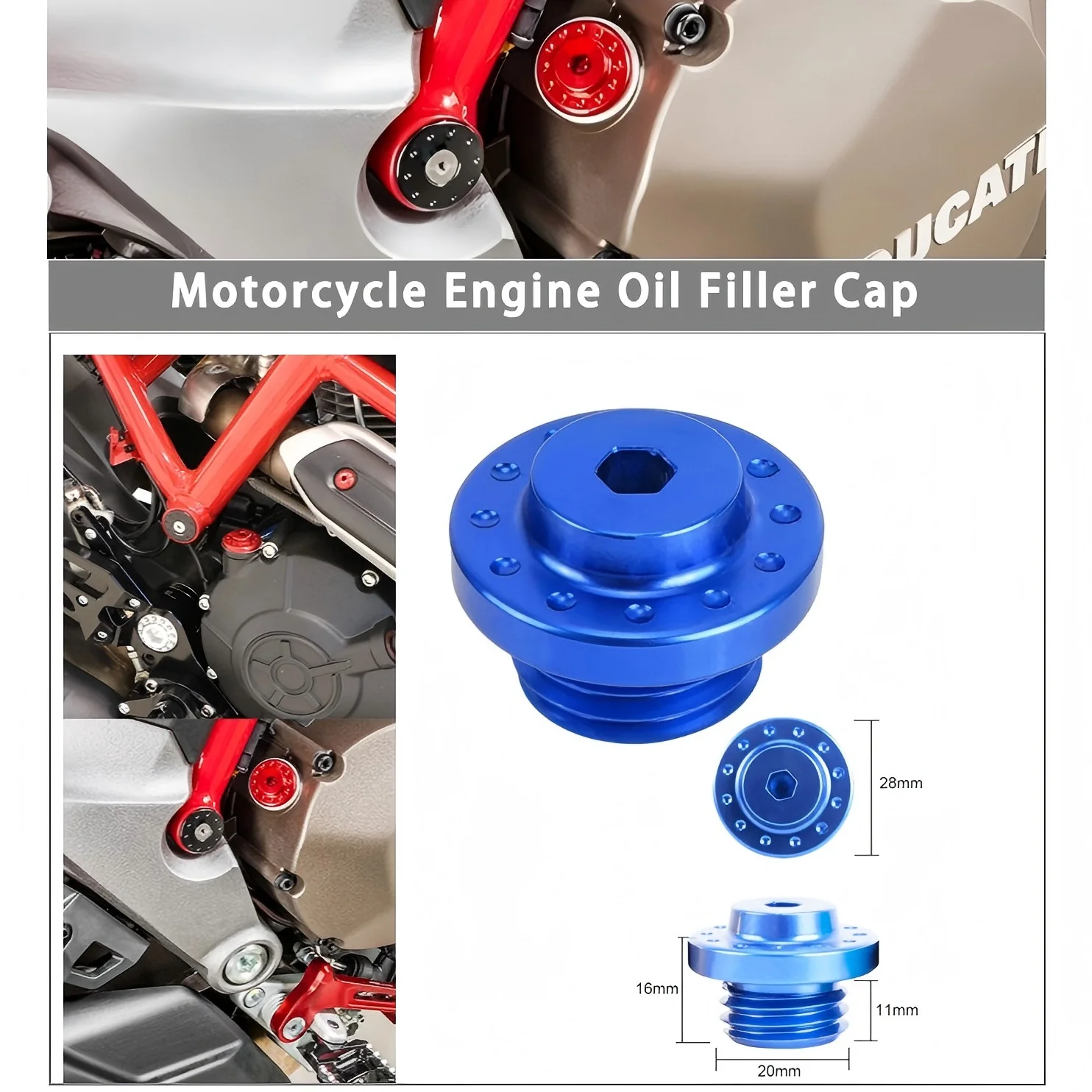 

Для Ducati Multistrada 950 1100 1200/1200S 1260-крышка заливной горловины моторного масла мотоцикла-алюминиевый аксессуар с ЧПУ для ремонта