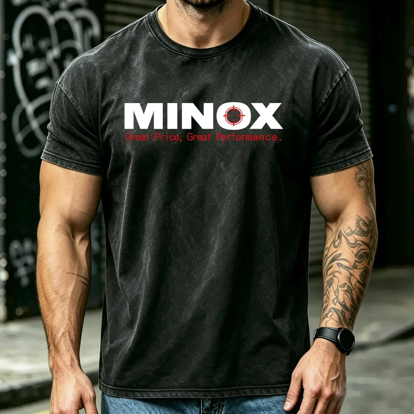 washed T Shirt Minox optics logo new heavy cotton size S to 5XL vintage Washed Comfortable homme graphic Casual Versatile