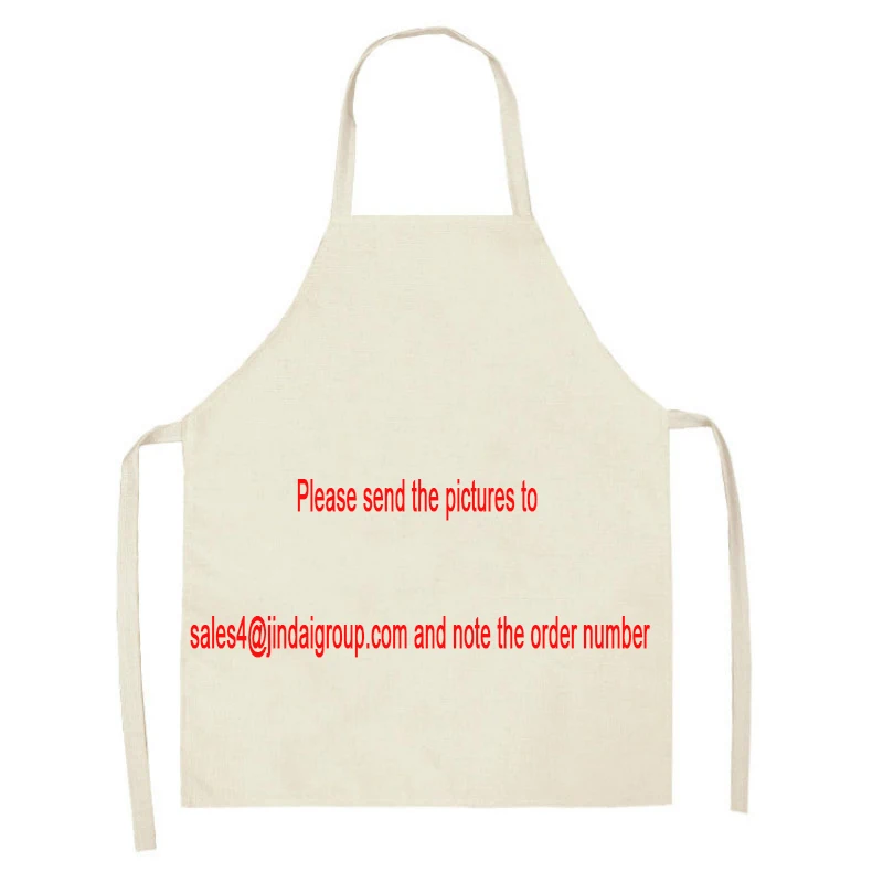 Customized Photo Aprons Kitchen Apron for Woman Waist Baking Bib Kitchen Cooking Pinafore Cleaning Tools 68*55cm tablier enfant