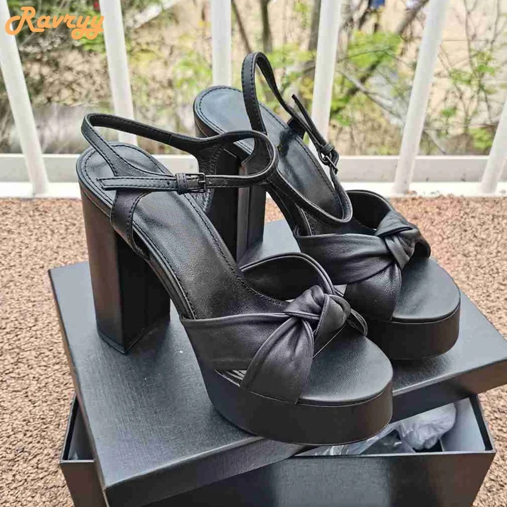 

Pu Cross Strap Chunky Heel Sandals Slingback Open Toe Platform Sandals Ankle Strap Women Fashion Sandals Leather Suede Shoes