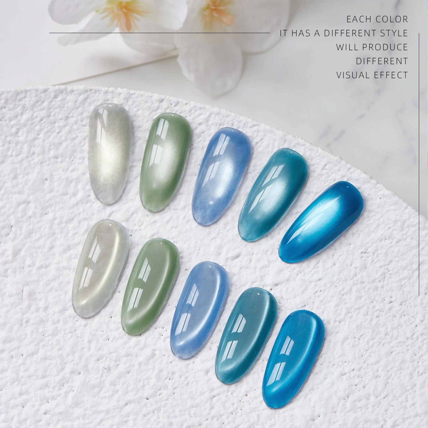 Vendeeni الصيف النجوم 2025 جديد شعبي النمط الفرنسي الأشعة فوق البنفسجية جيل طلاء الأظافر حجر عين القط جل 15 مللي المهنية للصالونات